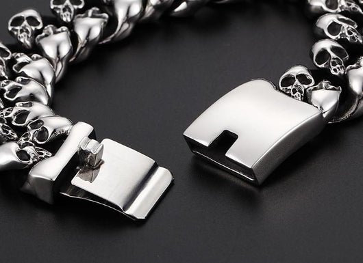 Pulsera de calavera con estilo punk para hombre - Image 6