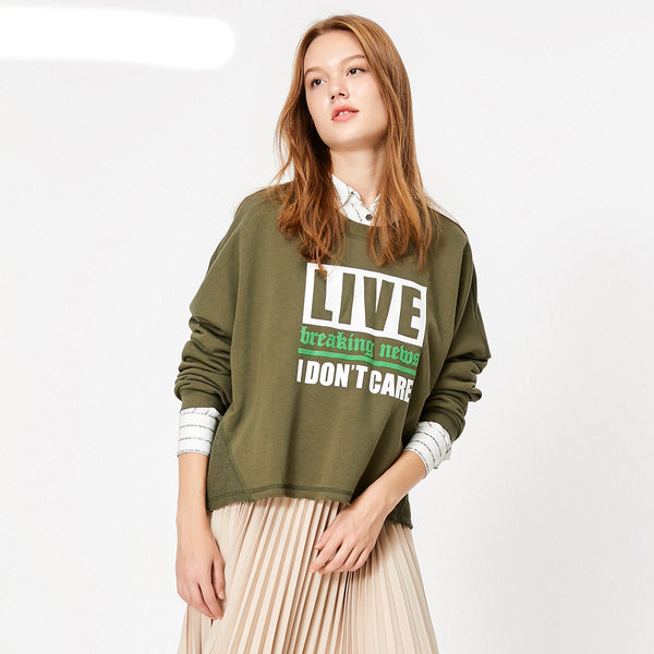 Sudadera Estampada con Letras para Mujer - Image 5