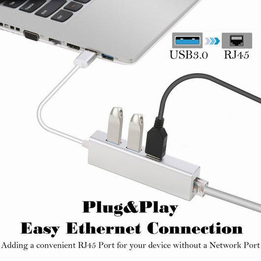 Adaptador Ethernet Gigabit USB 3.0 - Conexión de Red 1000Mbps para Mac y PC - Image 3