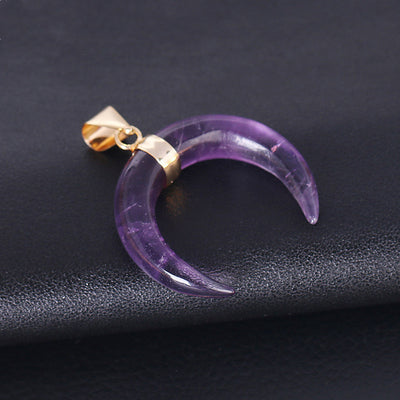 Collar con Dije de Luna y Cristal Semiprecioso - Image 7