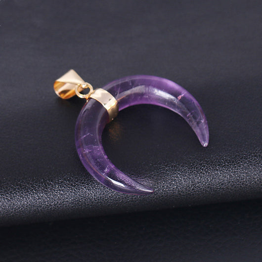 Collar con Dije de Luna y Cristal Semiprecioso - Image 7