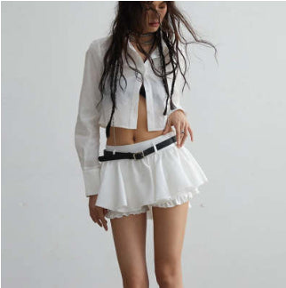 Camisa Corta de Algodón Blanco - Comodidad y Estilo