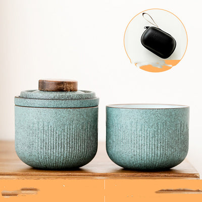 Juego Portátil de Té: Tetera y Dos Tazas con Filtro Integrado - Image 10