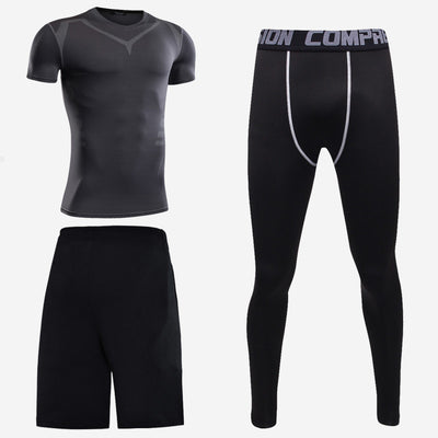 Conjunto Deportivo de 3 Piezas para Hombre - Playera Manga Corta - Image 4