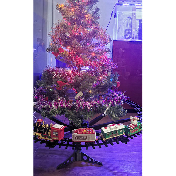 Tren Eléctrico Navideño con Rieles