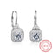 Aretes de Plata Esterlina 925 con Cristales Brillantes