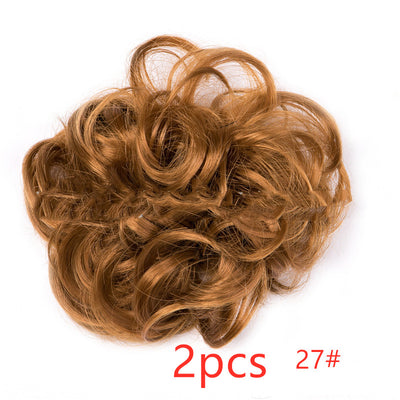 Moño Fluido Rizador con Cordón Ajustable - Extensión de Cabello Sintético - Image 30