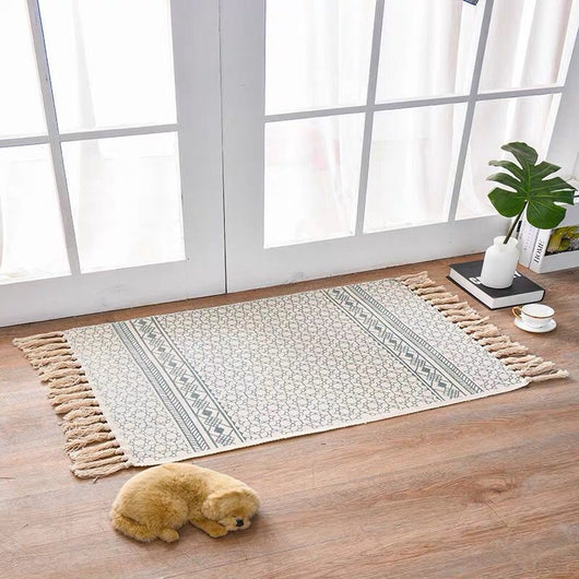 Alfombra de Lino y Algodón Estilo Escandinavo - Image 8
