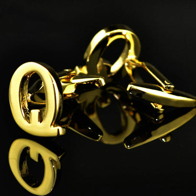 Gemelos de Letras Chapados en Oro 14K A-Z - Image 29