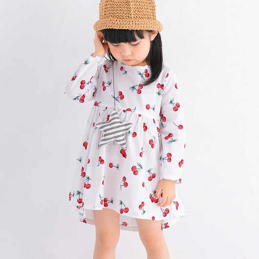 Vestido Infantil Floral con Estampado Adorable - Image 2