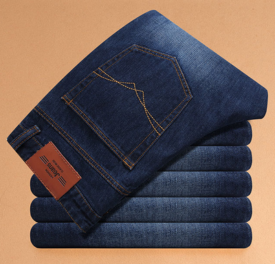 Pantalones Vaqueros Rectos Coreanos para Hombre - Image 4