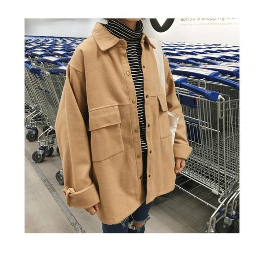 Abrigo de Lana Coreano para Primavera - Estilo Minimalista - Image 2