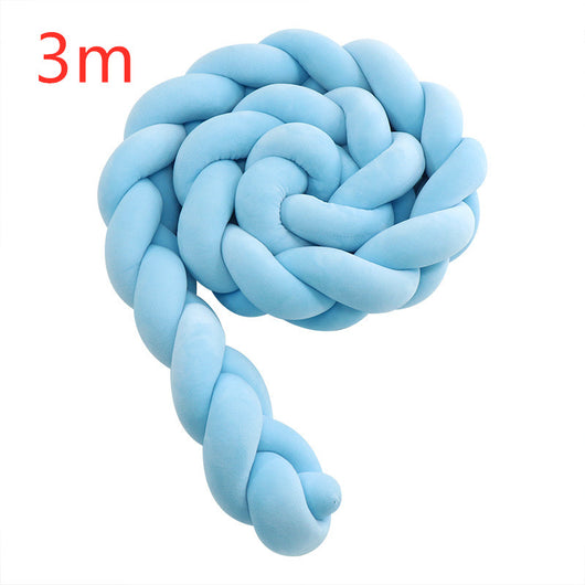 Protectores de Cuna Trenzados Alargados con Almohada Decorativa - Image 22
