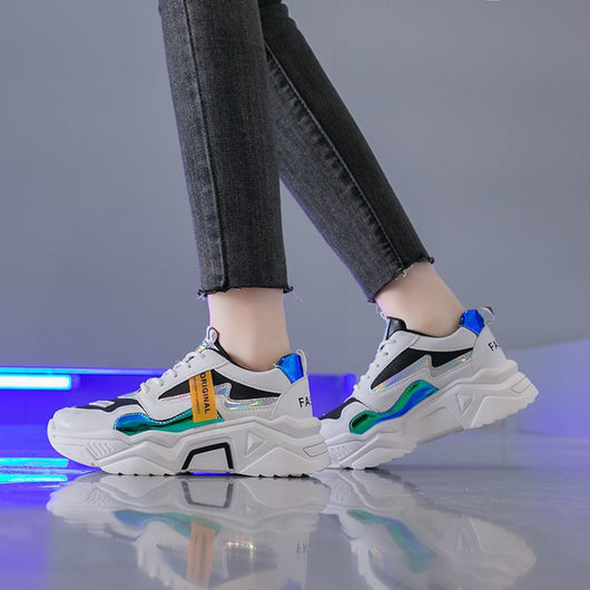 Tenis con Plataforma y Bloques de Color - Image 4