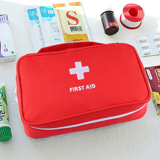 Botiquín de Primeros Auxilios Portátil Grande Rojo para Emergencias, Camping y Viajes - Image 8