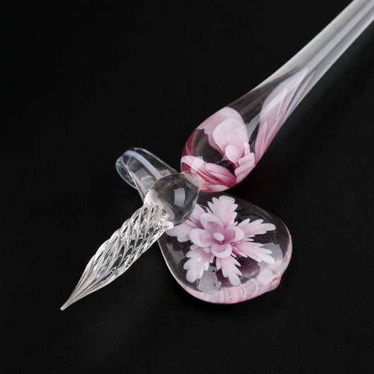 Set de Pluma Sumergible con Flor de Cristal Elegante - Image 17