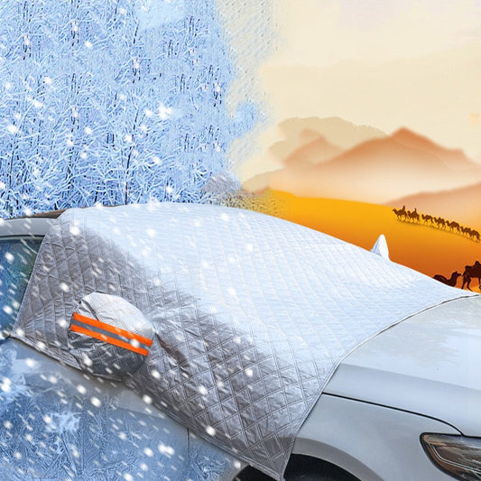Protector Solar para Parabrisas con Revestimiento Plateado - Bloqueador de Nieve y Calor