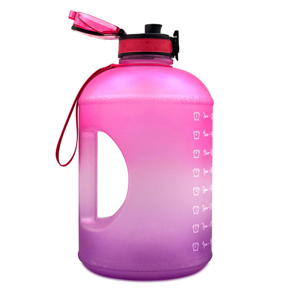 Botella Deportiva Degradado Espacial - Vaso Rebotador Fitness con Diseño Frosted