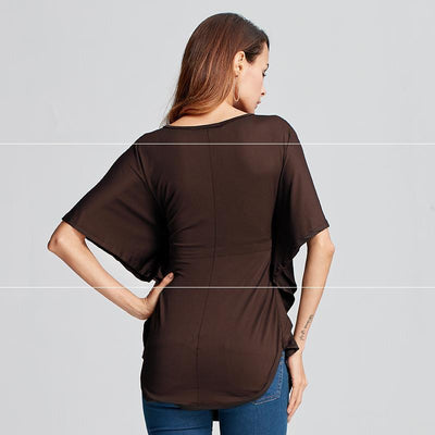 Blusa Manga Murciélago Mujer - Camisa Lisa Elegante - Image 5