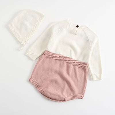 Enterizo de una pieza para bebé niña con bordado triangular - Image 10