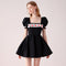 Vestido Rojo para Mujer con Flores Tridimensionales
