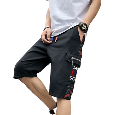 Pantalones Cortos Casuales para Hombre con Diseño de Cinco Puntos - Image 3