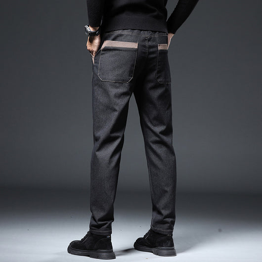 Pantalones Slim Straight con Bordado para Hombre - Image 3
