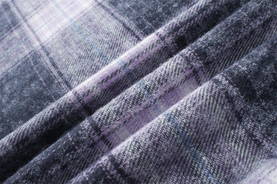 Camisa Cuadriculada Bordada de Manga Larga para Hombre Primavera Otoño - Image 11