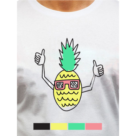 Blusa de Manga Media Cuello Redondo Colores Sólidos