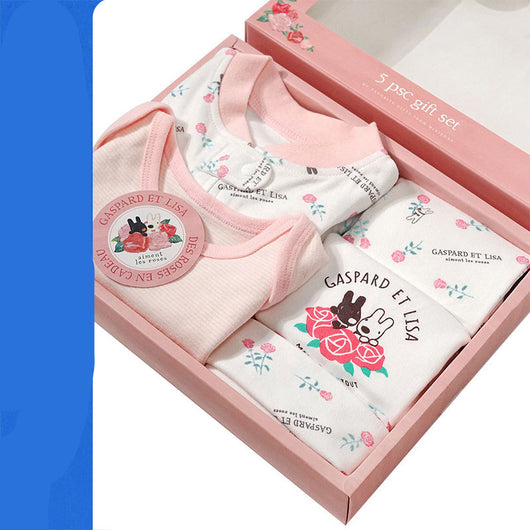 Set de 5 Piezas para Recién Nacido con Bodis de Manga Larga y Pantalones Suave y Cómodo - Image 3