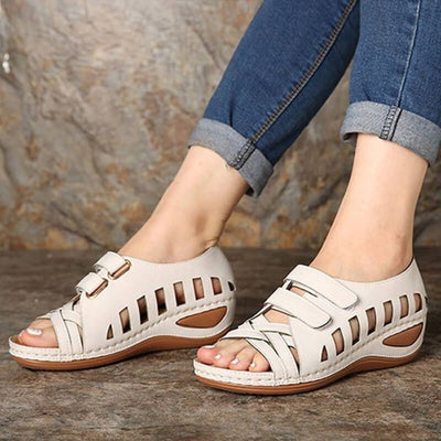 Sandalias Huecas de Color Sólido para Mujer - Image 4