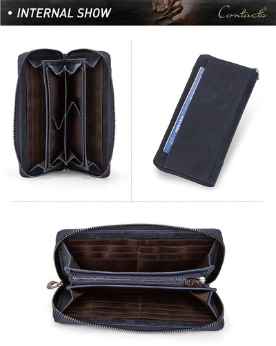 Cartera de Cuero Genuino con Protección Anti-fraude para Hombre - Image 41
