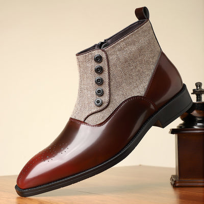 Zapatos Formales Vintage Estilo Británico en Cuero para Hombre - Image 15
