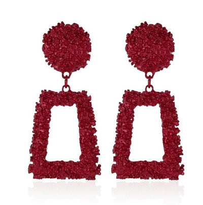 Aretes Geométricos Grandes Vintage - Oro, Plata y Negro - Image 6