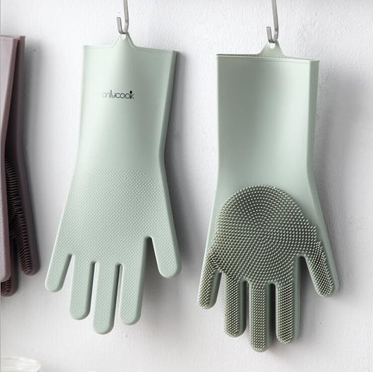 Guantes de Silicona Gruesa para Lavar Platos - Image 4