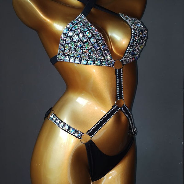 Bikini de Cadena de Diamantes Brillante