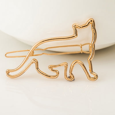 Pasador Gato Hueco KT en Aleación - Clip Decorativo para el Cabello - Image 4