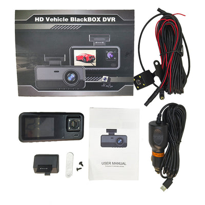 Grabadora Dashcam Triple 1080p HD con 3 Lentes - Image 25