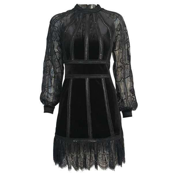 Vestido Semitransparente con Detalles de Cuentas - Image 6