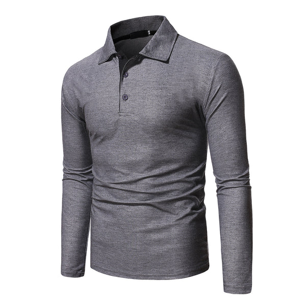 Polo Manga Larga Slim Fit Tallas Grandes para Hombre