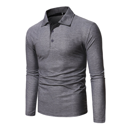 Polo Manga Larga Slim Fit Tallas Grandes para Hombre - Image 2