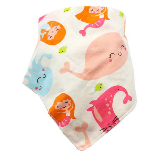 Baberos Impermeables Triangulares de Algodón con Diseños Infantiles - Image 47
