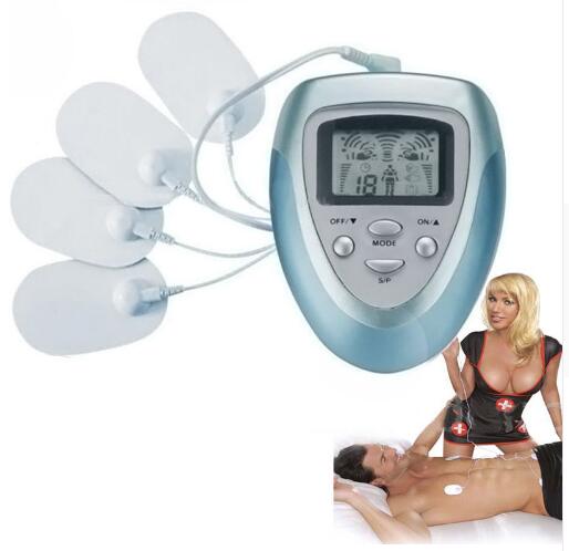 Estimulador Eléctrico de 4 Almohadillas para Quemar Grasa y Tonificar el Cuerpo Completo