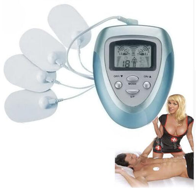 Estimulador Eléctrico de 4 Almohadillas para Quemar Grasa y Tonificar el Cuerpo Completo