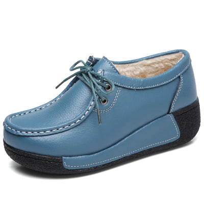 Zapatos de plataforma con tacón cuña para mujer - Image 4