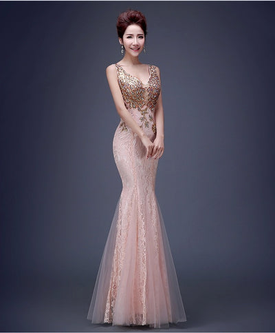 Vestido de Noche Cola de Pez Elegante - Image 4