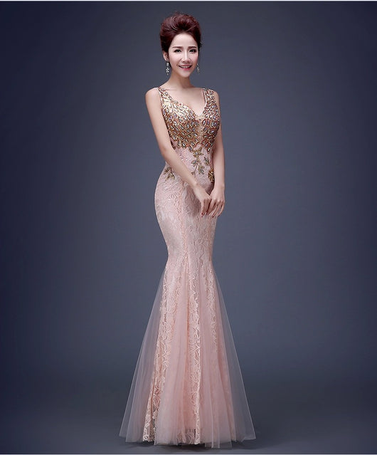 Vestido de Noche Cola de Pez Elegante - Image 4