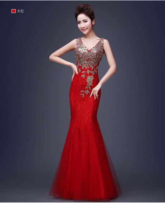 Vestido de Noche Cola de Pez Elegante - Image 5