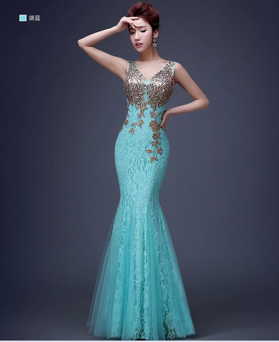 Vestido de Noche Cola de Pez Elegante - Image 7