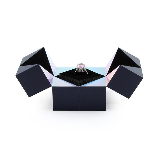Caja de Anillo Personalizada Cubo Mágico - Propuesta de Matrimonio - Image 3